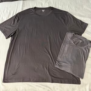 Old Navy Active Cloudmotion Workout Casual TShirt Two Pack Black And Grey XXL